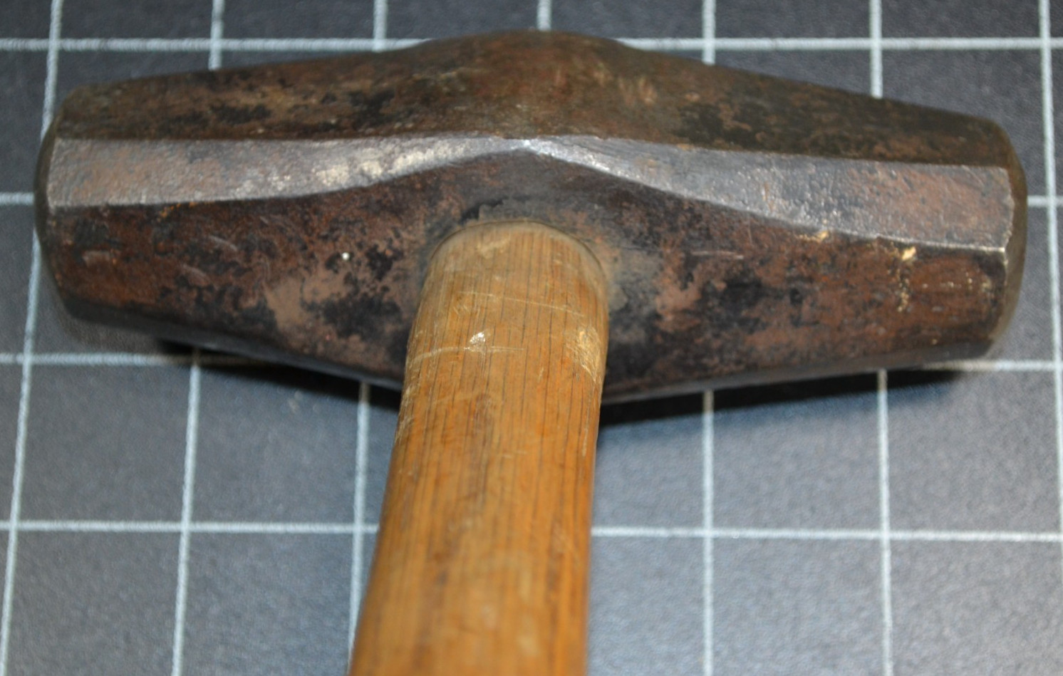 WARWOOD - X37X - BLACKSMITH STRIKING ROUNDING HAMMER - 4# HEAD - ALL ORIGINAL