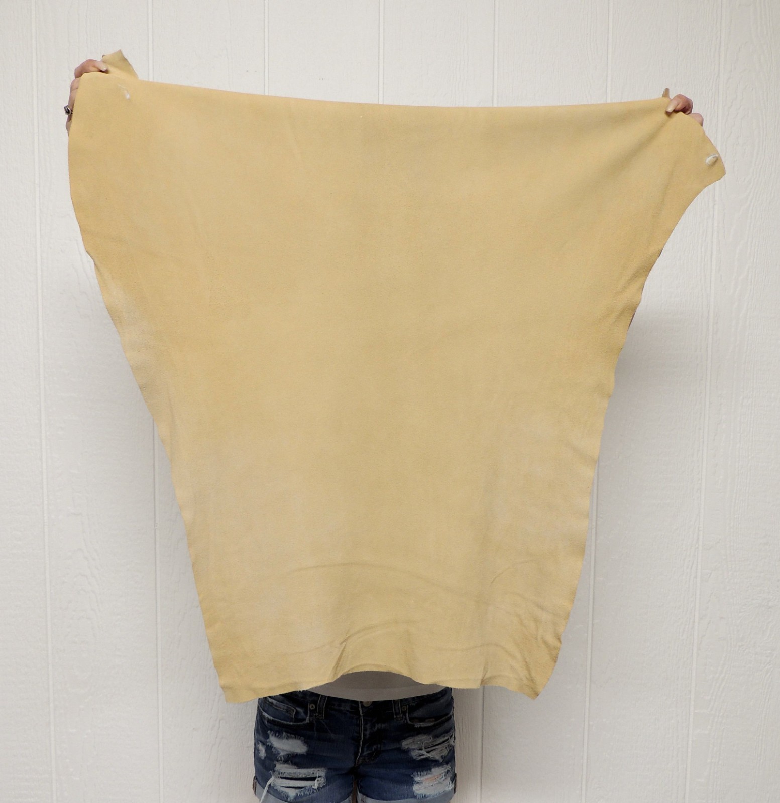 BRAINTAN DEERSKIN Leather Hide for Native Crafts Buckskins Laces Bags Taxidermy