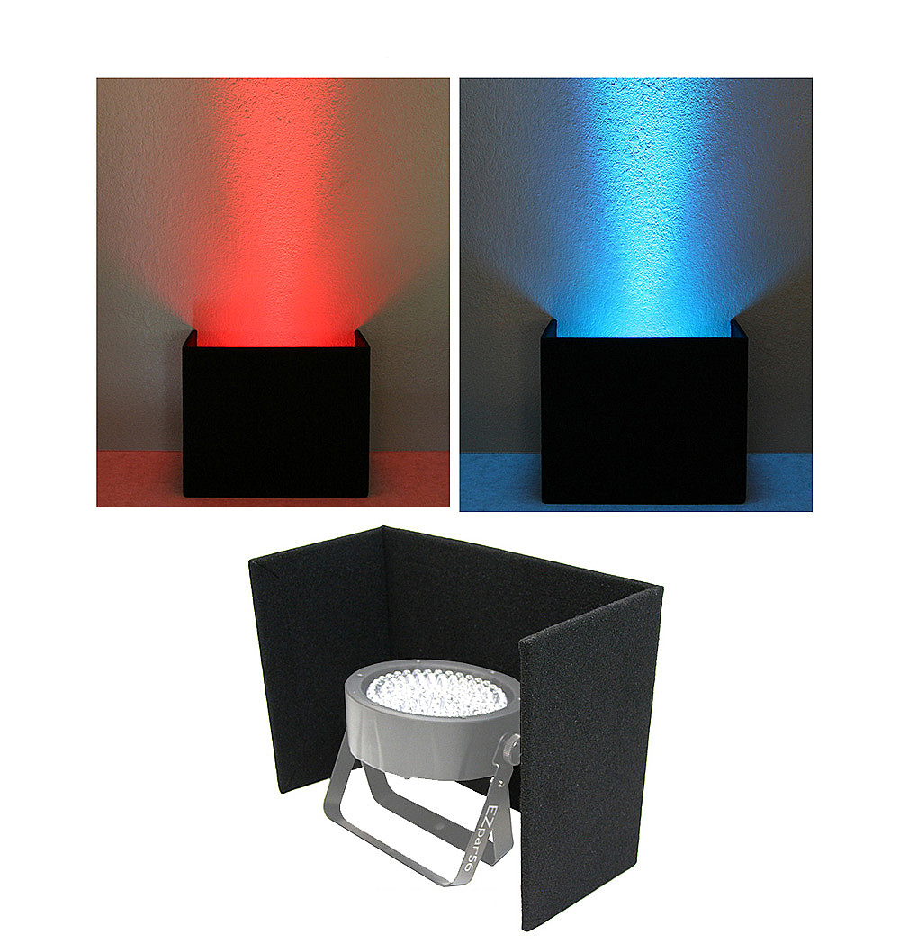 DJ Wedding Venue Lighting Slimpar 38 56 64 LED Up Light Uplighting Black Cover