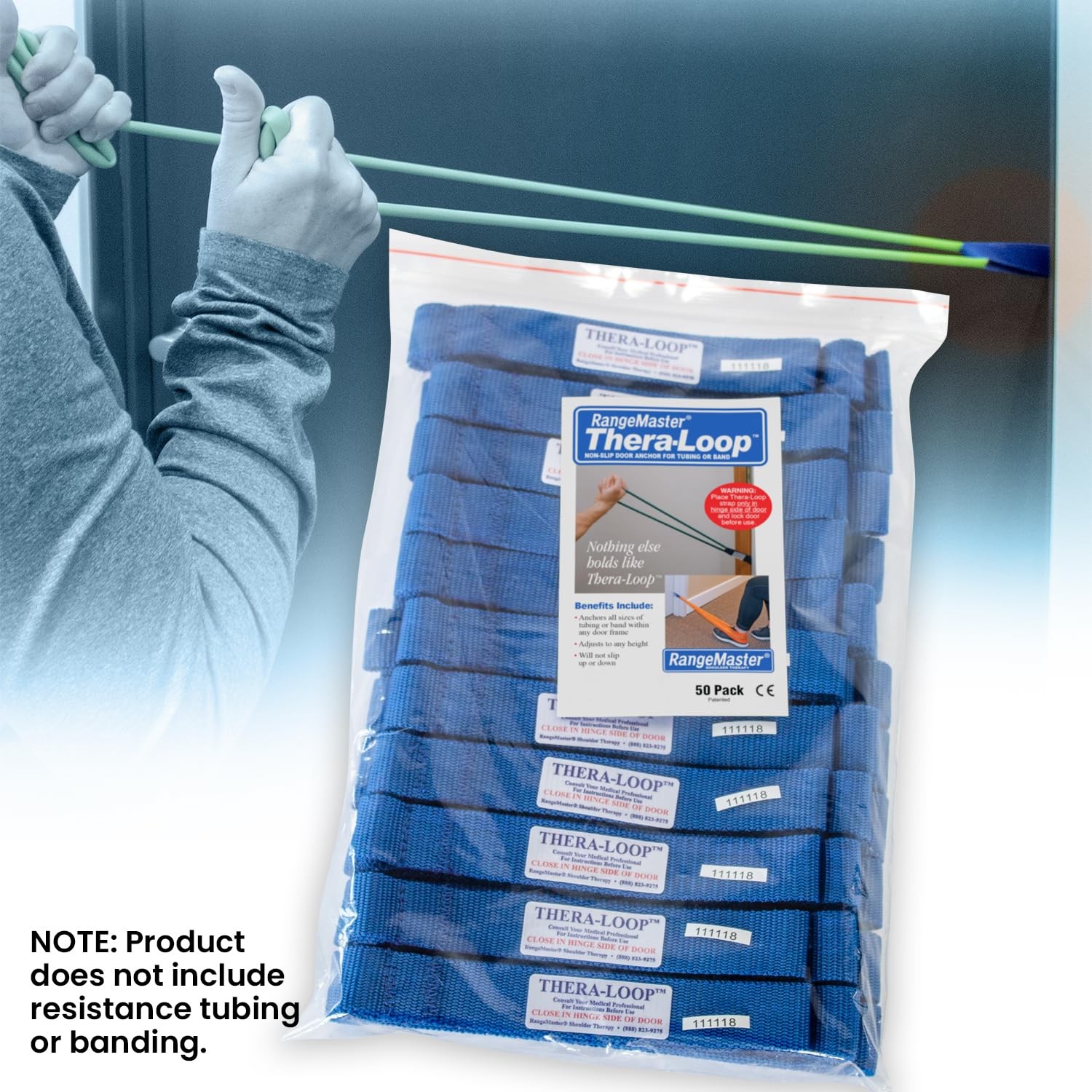 Thera-Loop Banding & Tubing Door Anchors │ Non-Slip │ Complements Exercise Ba...