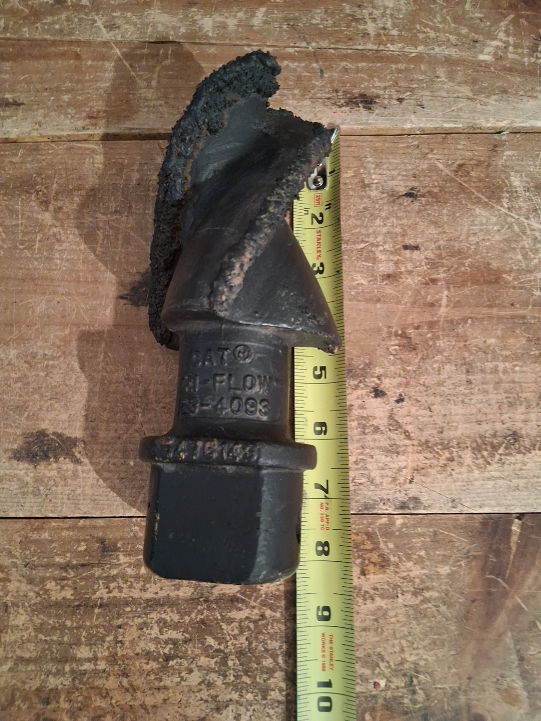 Tri Flow Auger Pilot Bit Carbide Hardface Cat Pengo Fluted 153-4093 NOS