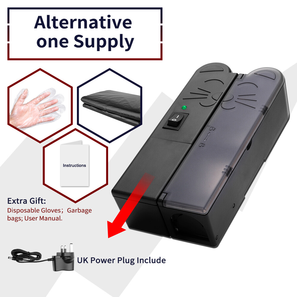 Electronic Mouse Trap Victor Control Rat Killer Pest Electric Rodent Zapper US