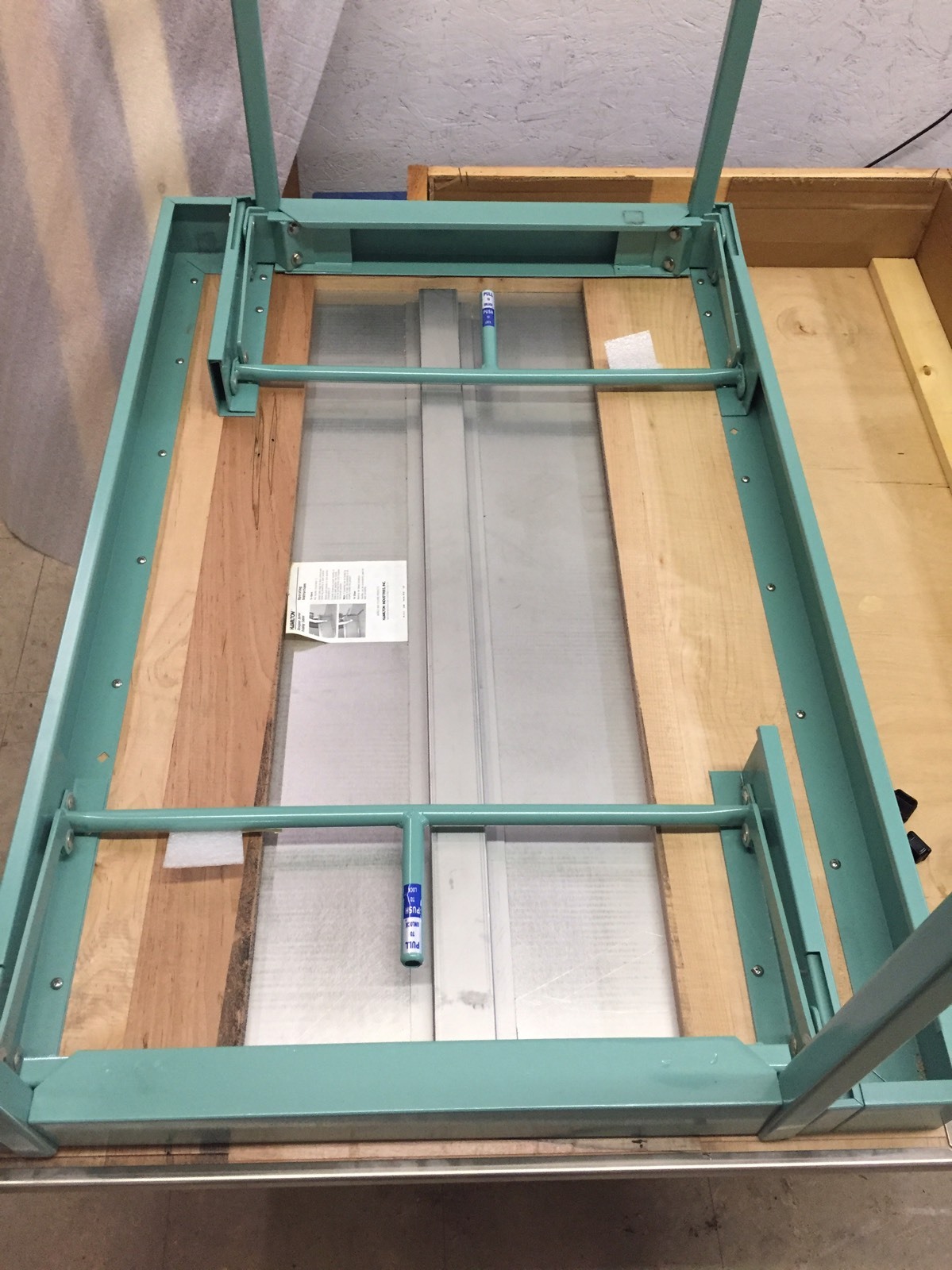 NEW HAMILTON Folding Leg Table Stainless Steel Top Heavy Duty 950S937 45x30x36"