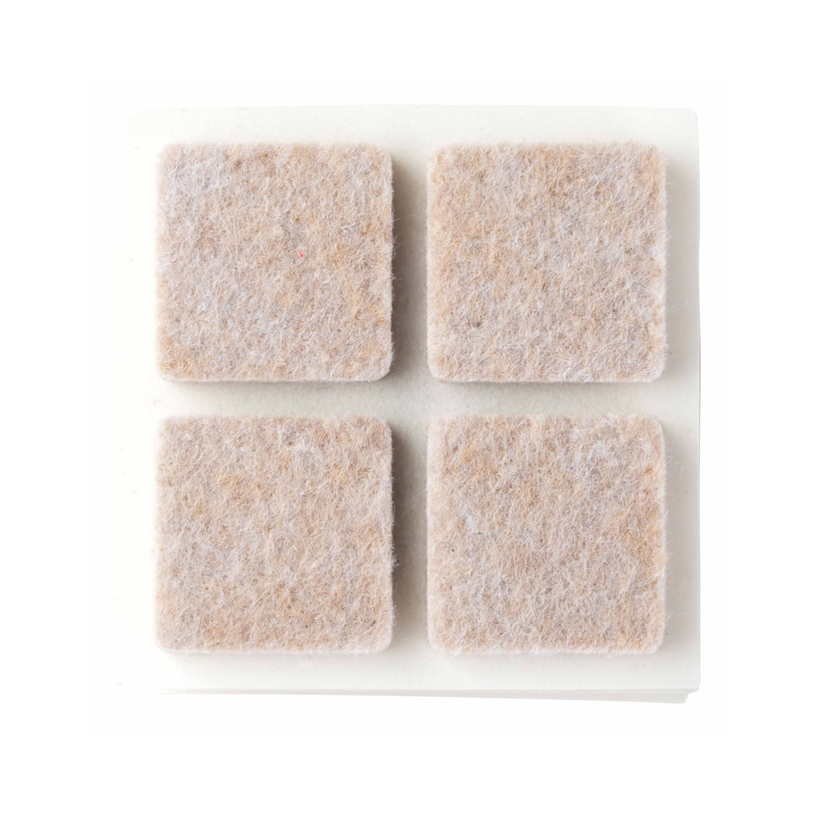 Scotch Square Felt Pads: 1 in. / 16-pack (Beige)