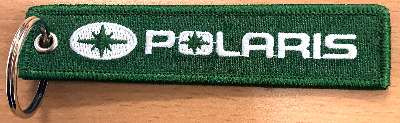 Polaris Embroidered Key Chain, for snowmobiles, off road, motorcycles, ATV