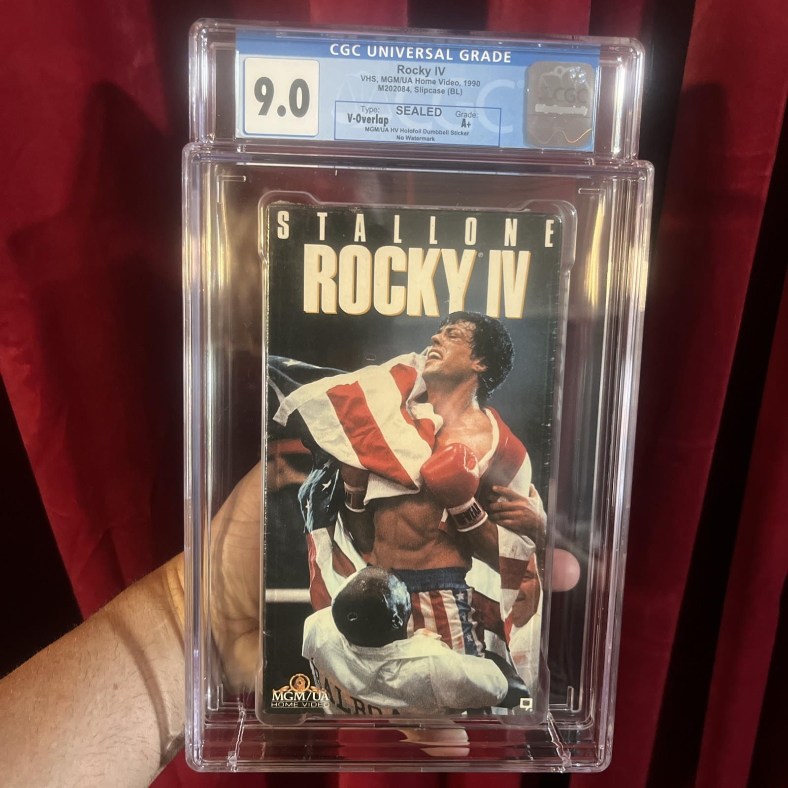 1990 Rocky 4 Tape CGC 9.0 A+ HTF