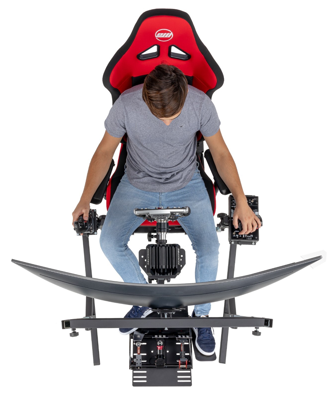 SimFab Monitor Mount Floor Stand for Racing And Flight Simulators