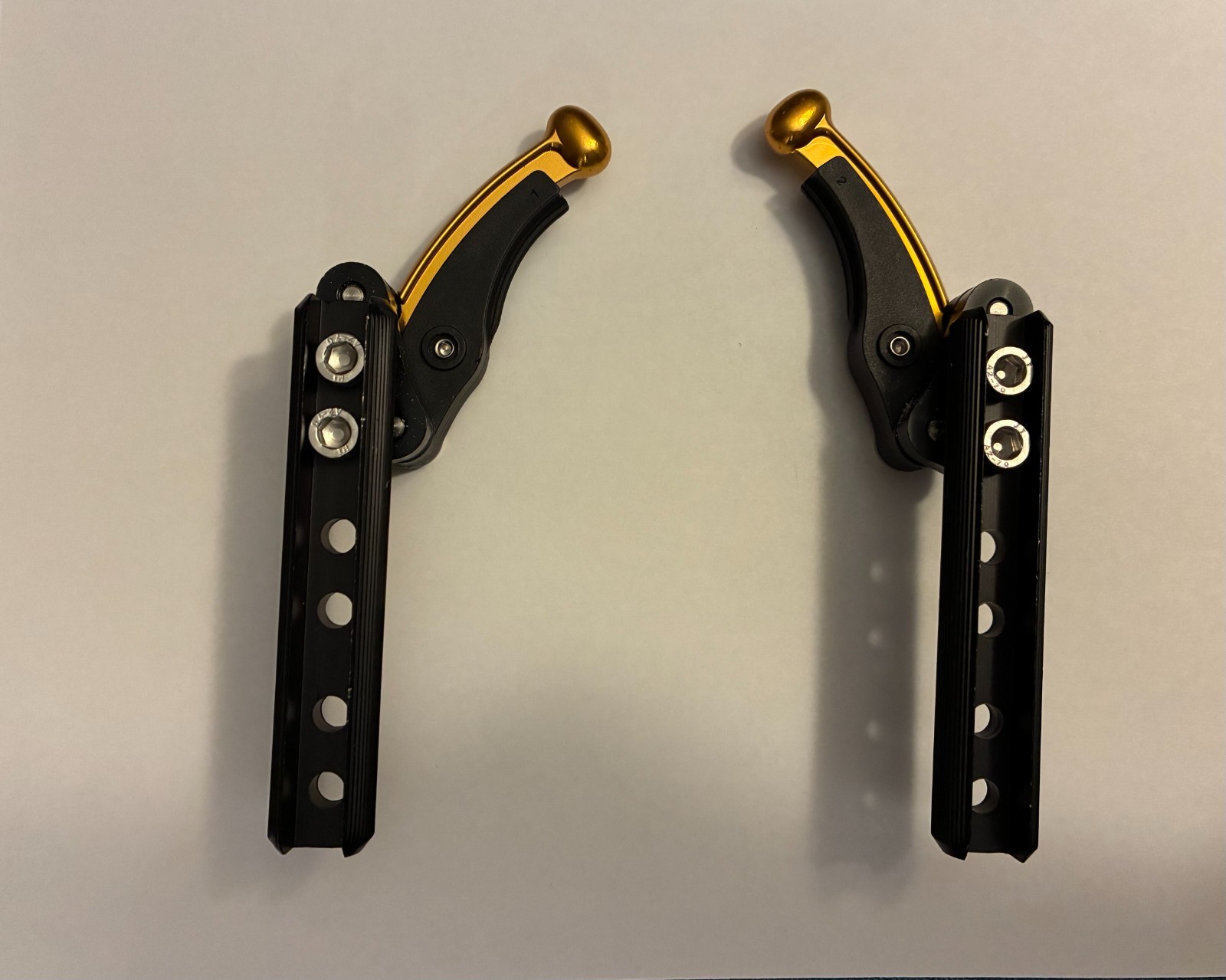 Pair (2) of Aluminum & Plastic Replacement Wheel-Locks (brakes)