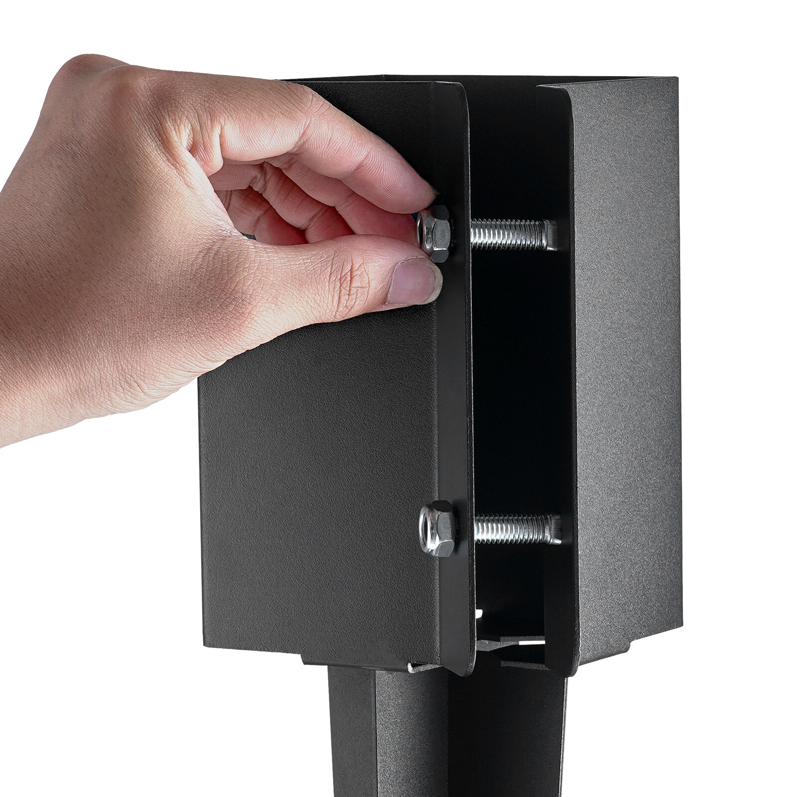 VEVOR Fence Post Anchor Ground Spike 8 Pack 24 x 4 x 4 In Metal Fence Stakes