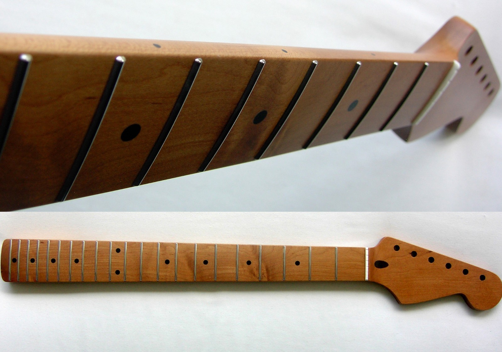 Stratocaster 21 STAINLES STEEL Guitar Neck /Roasted, fits Warmoth, Fender STRAT.