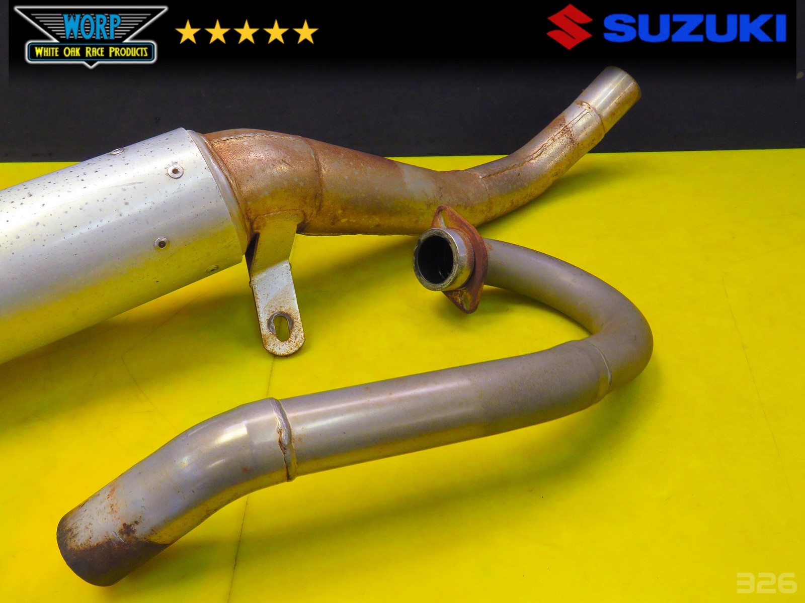 2003 SUZUKI QUADSPORT LTZ400 KFX DVX CT RACING SUPERTRAPP STYLE EXHAUST MUFFLER