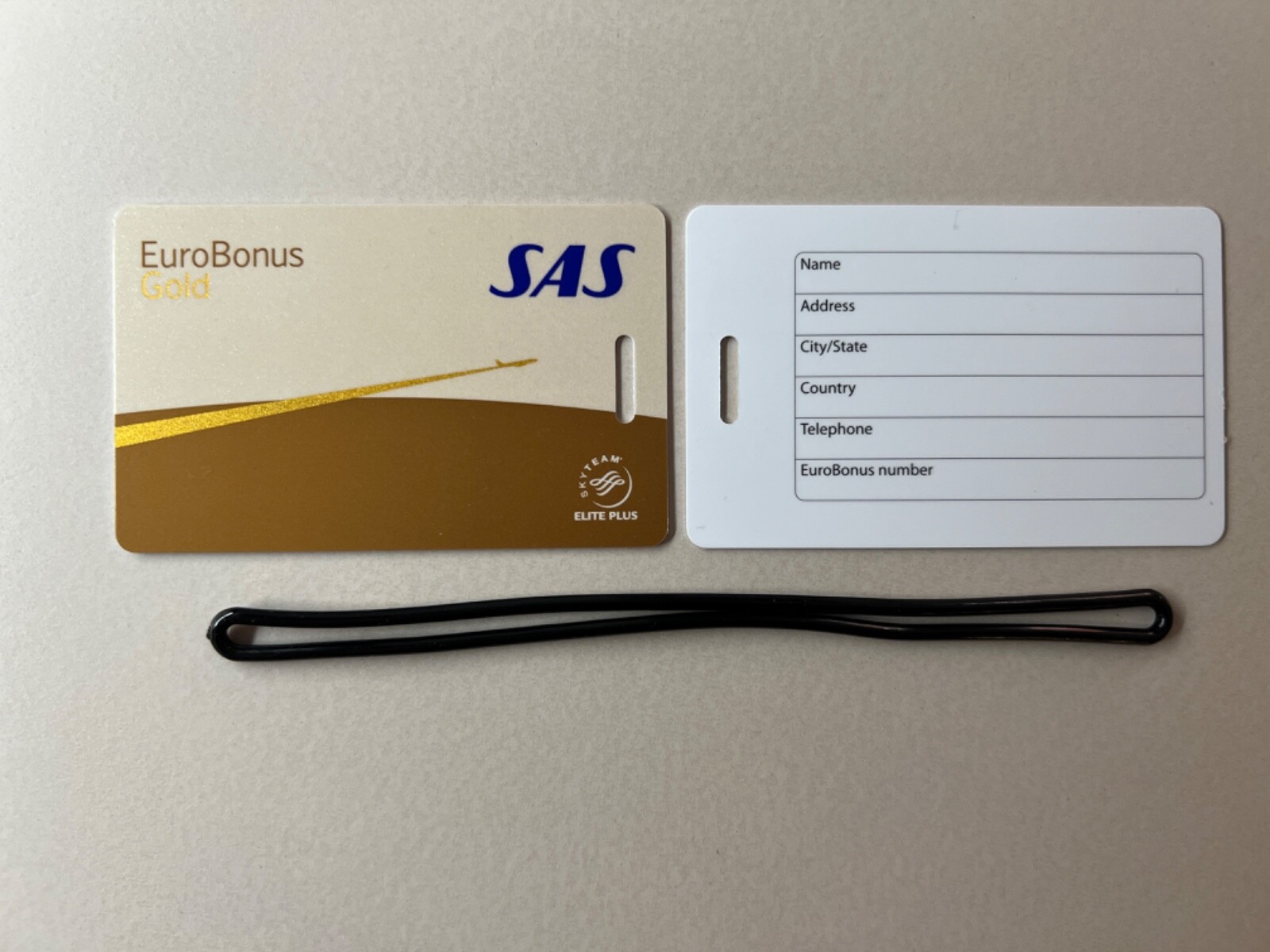 New 2024 - Scandinavian Airlines (SAS) - SkyTeam Elite Plus - Luggage Bag Tag