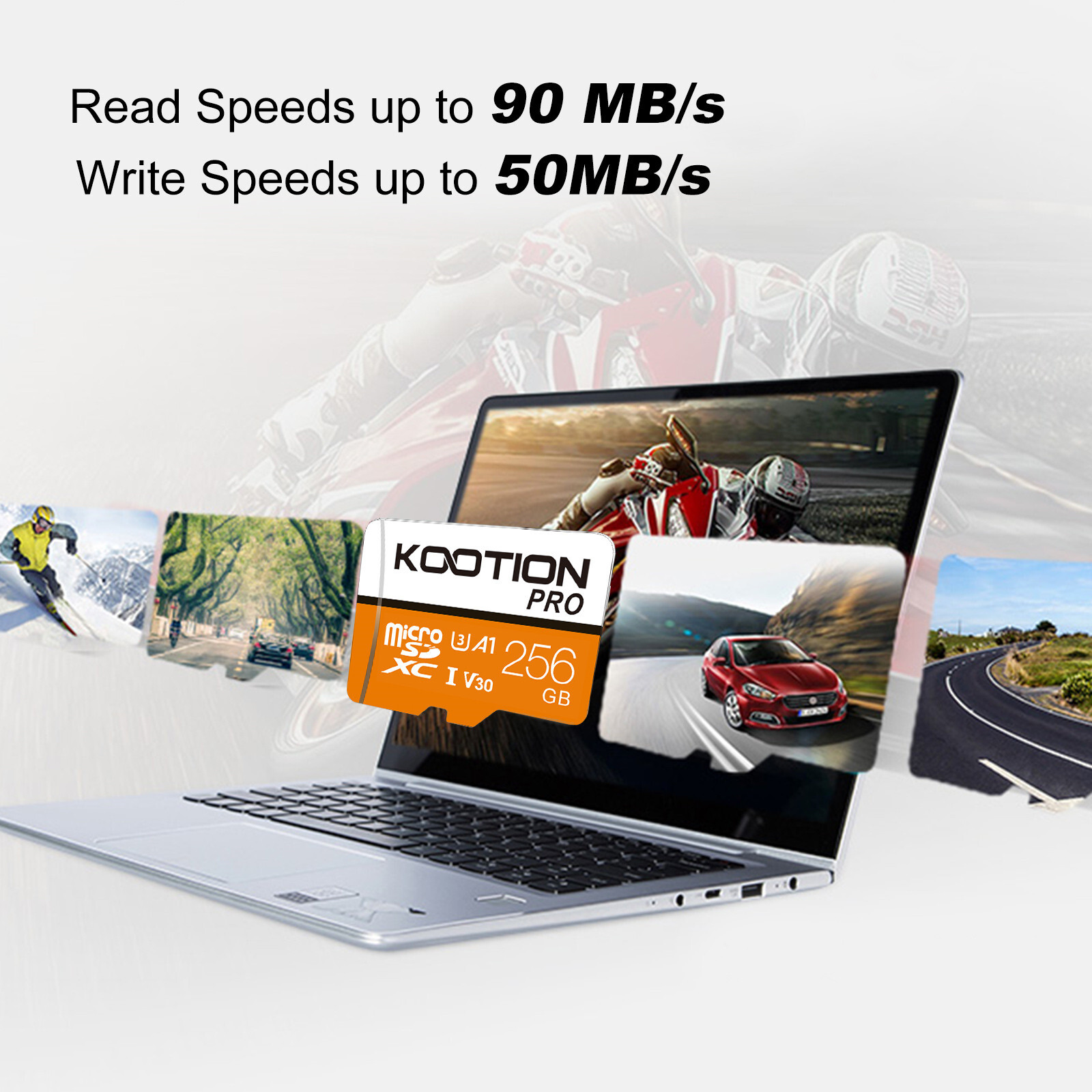 KOOTION Micro SD Card Memory 32GB 64GB 128GB 256GB Lot Extreme Ultra Flash TF