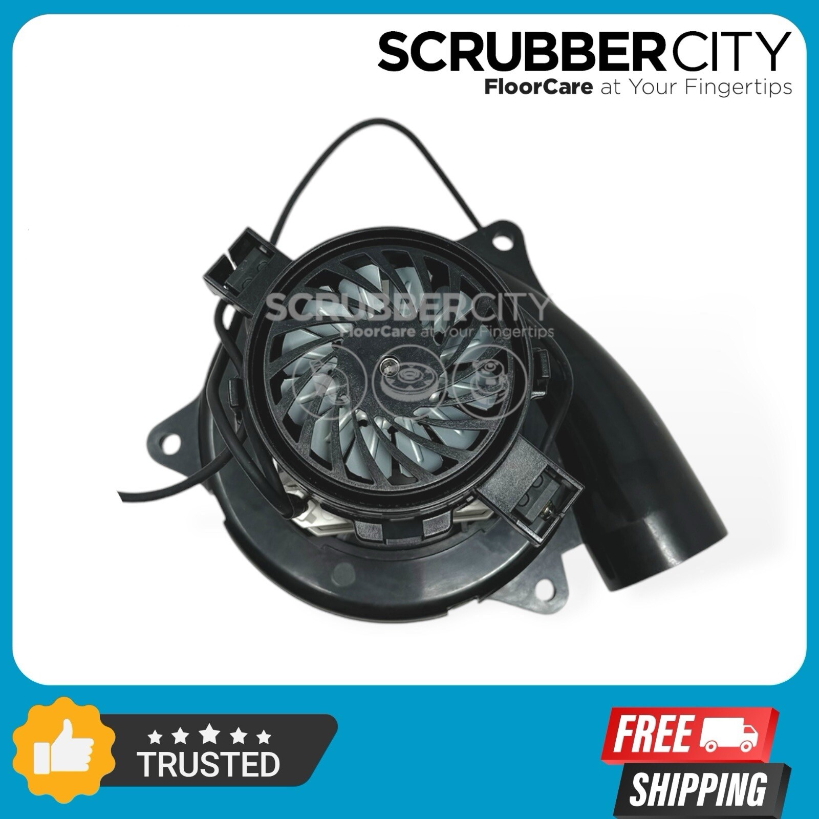 9002562 - 24V Vacuum Motor 3 Stage replaces Tennant T5, Nobles SS5