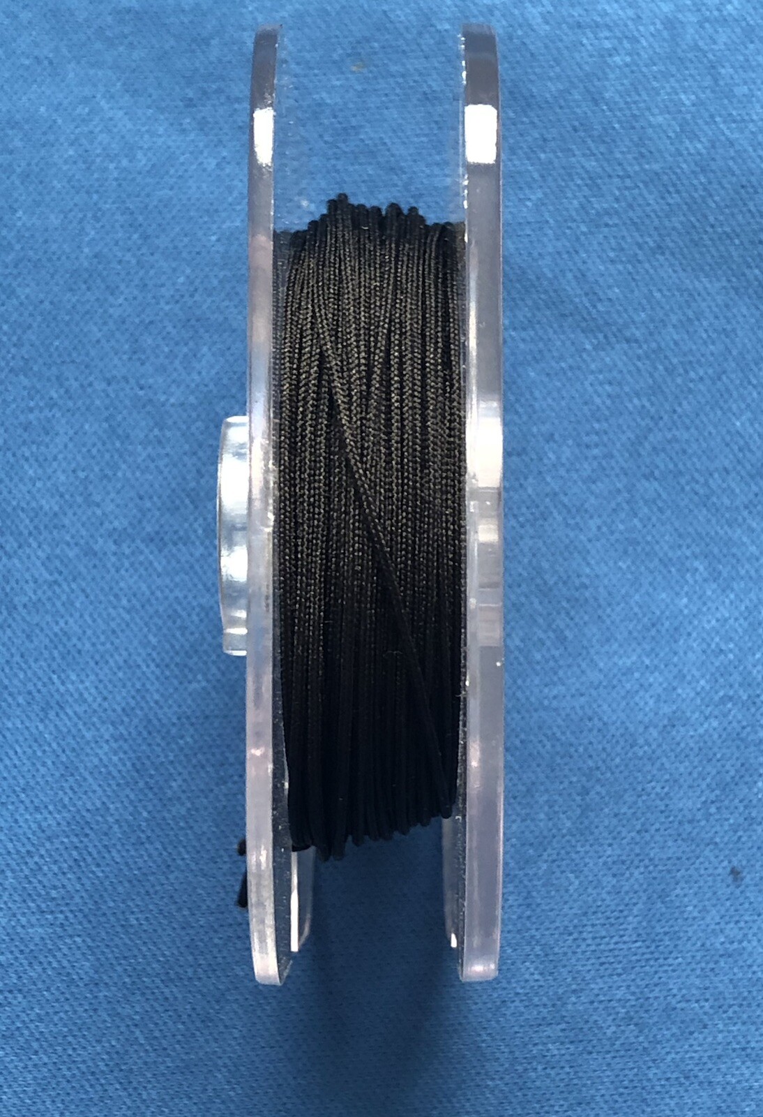 25 feet! Dial Cord String .028" .7mm dia. Black Braided Nylon Tube Radio Tuners