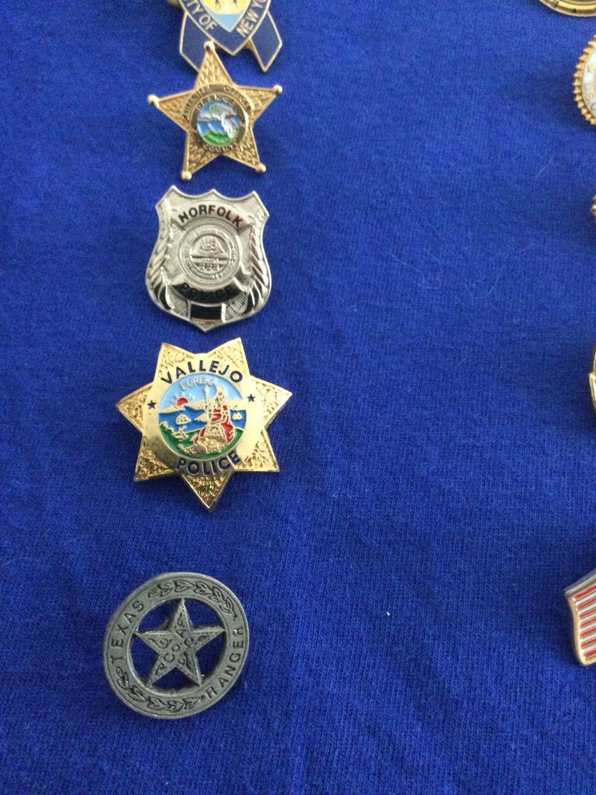 Lot of 50+ misc Law Enforcement Police Pins Badges - Federal State Local Int’l