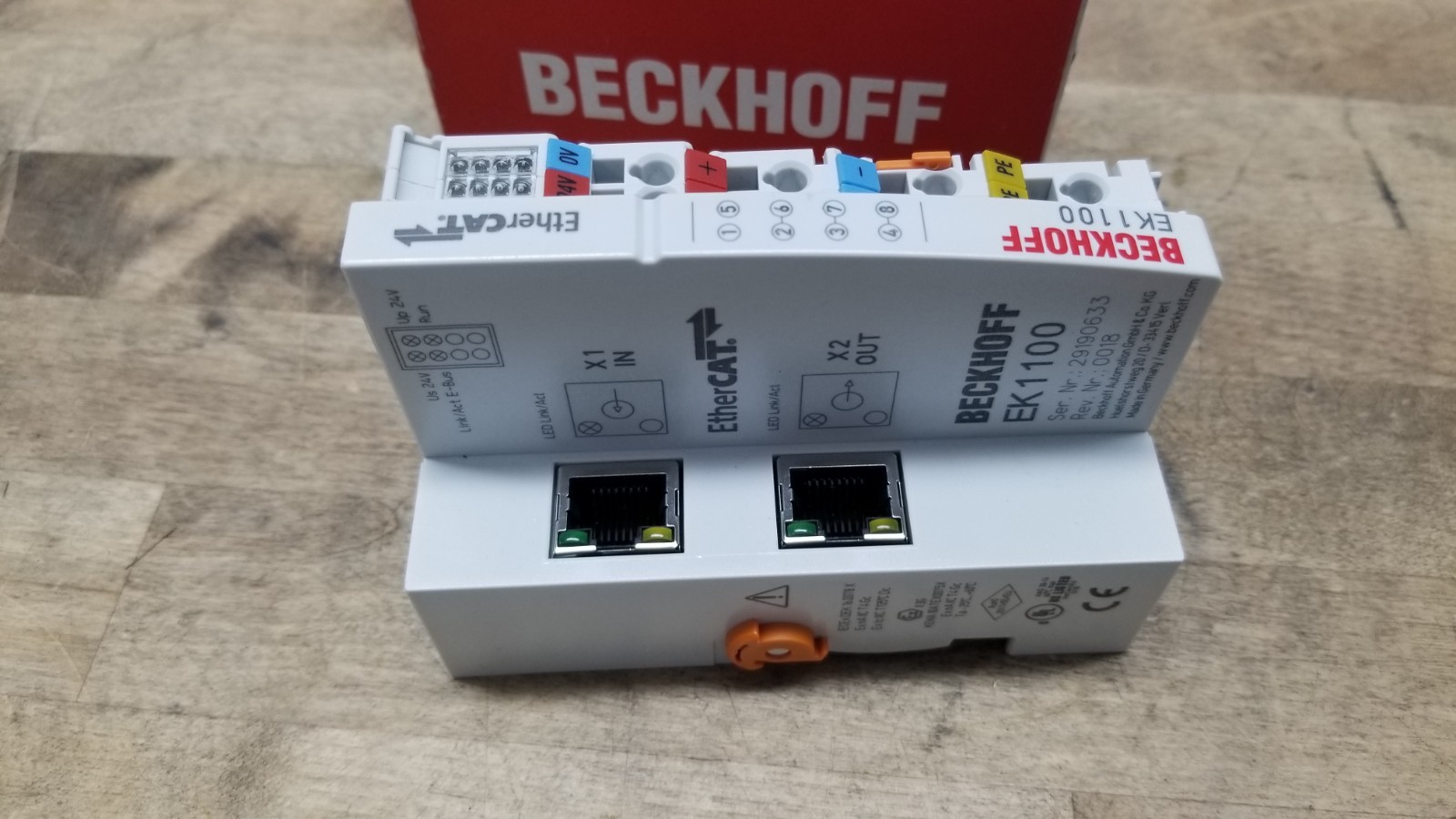 Beckhoff EK1100 EtherCat coupler Protocol terminals Ethernet 100BASE-TX to E-bus