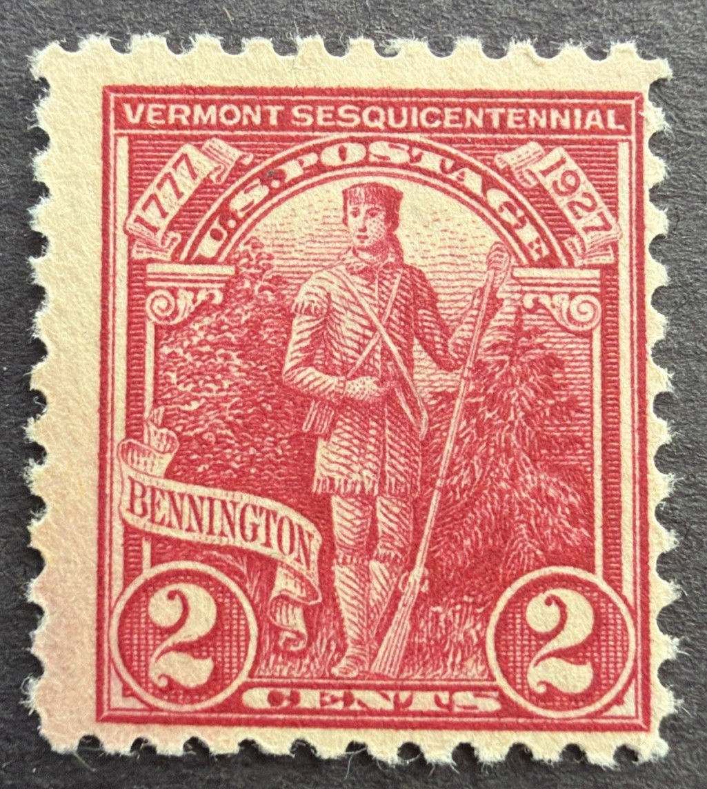 US 1927 Sc# 643 MNH OG Stamp Vermont Independence Battle Bennington 2c