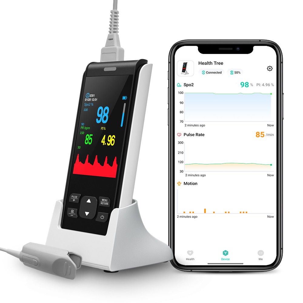 Handheld Pulse Oximeter SpO2 Blood Oxygen Meter Heart Rate Monitor Fingertip