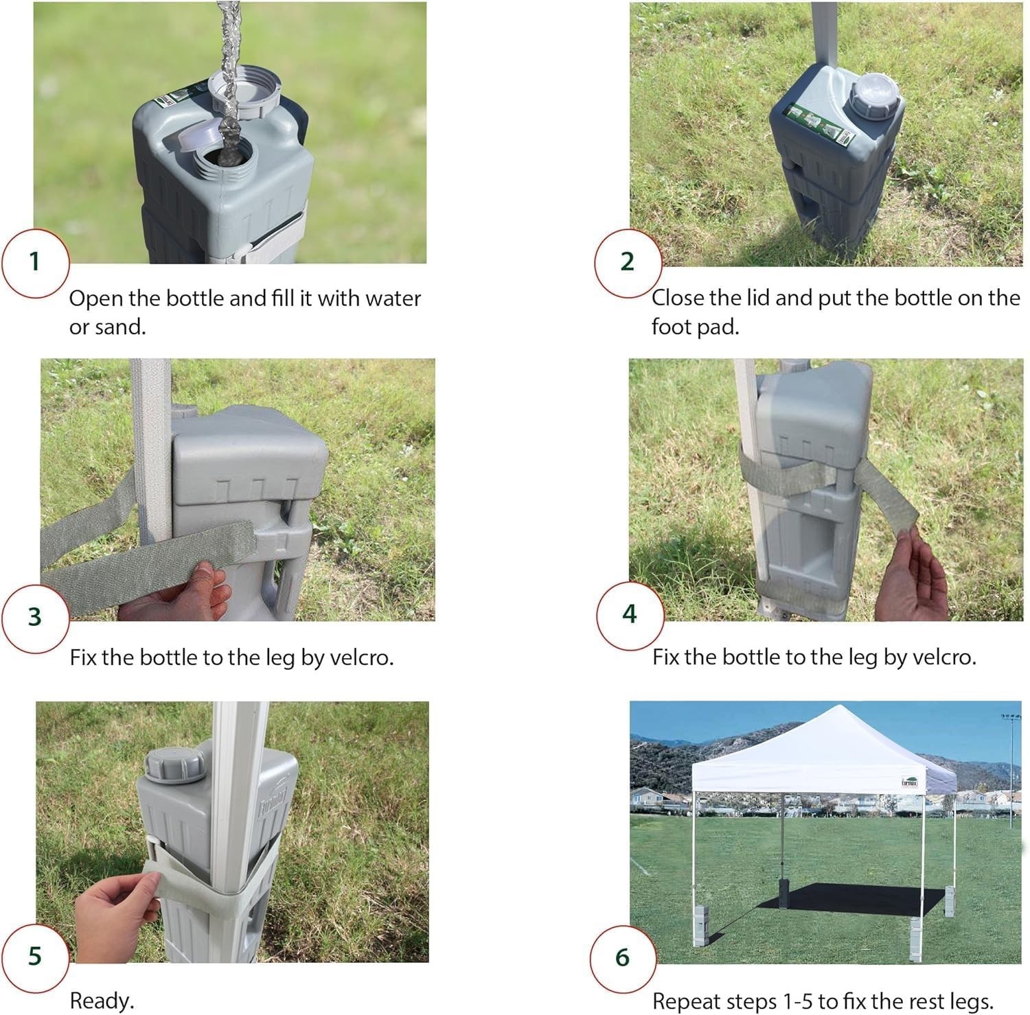 Eurmax Water Weight Heavy Duty Feet Leg Weights Bag Canopy Weights, Set of 4