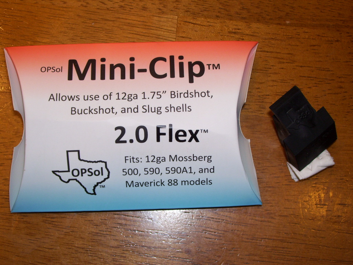 OPSol Mini-Clip™ 2.0 Flex™ - made in USA - fits 12 ga Mossberg 500 590 & Mav 88