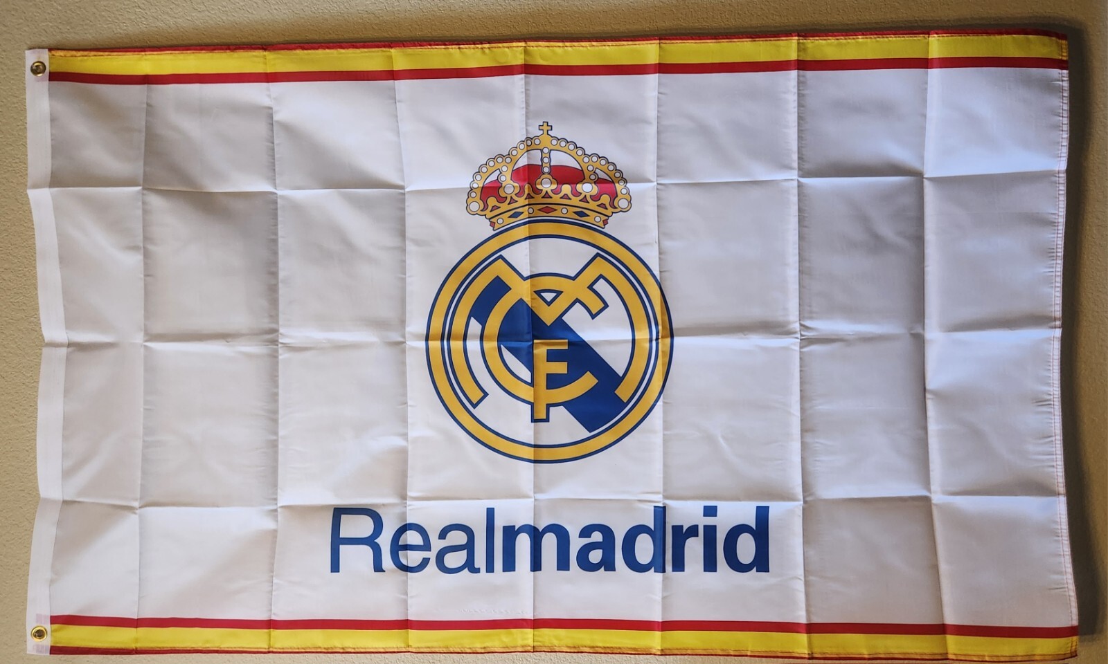 Real Madrid White 3x5 Ft Soccer Futbol Banner Flag