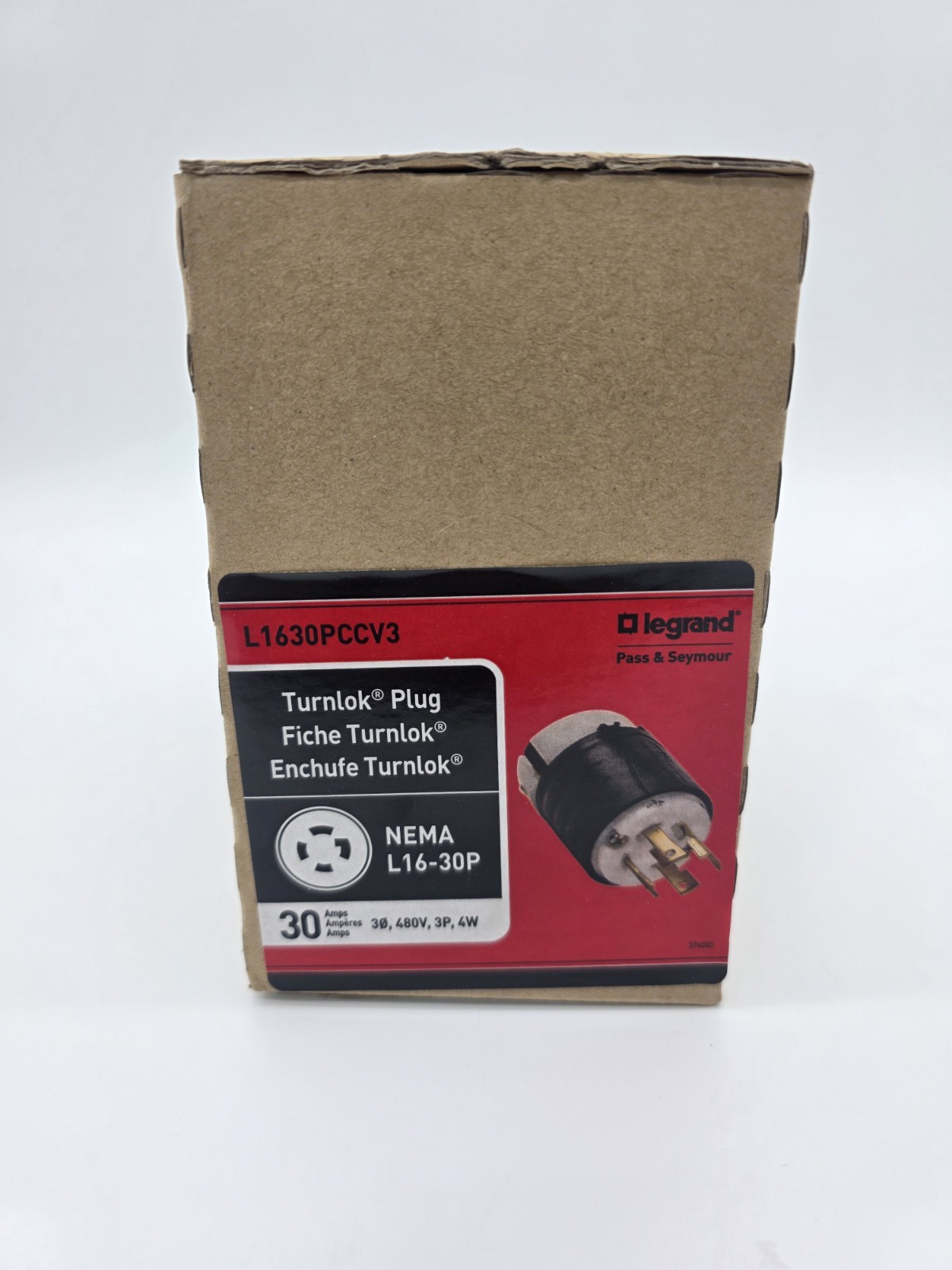 3 Pack LEGRAND NEMA L16-30P/ L1630-PCCV3 TURNLOK PLUGS 30A 3PH 480V 3P 4-WIRE