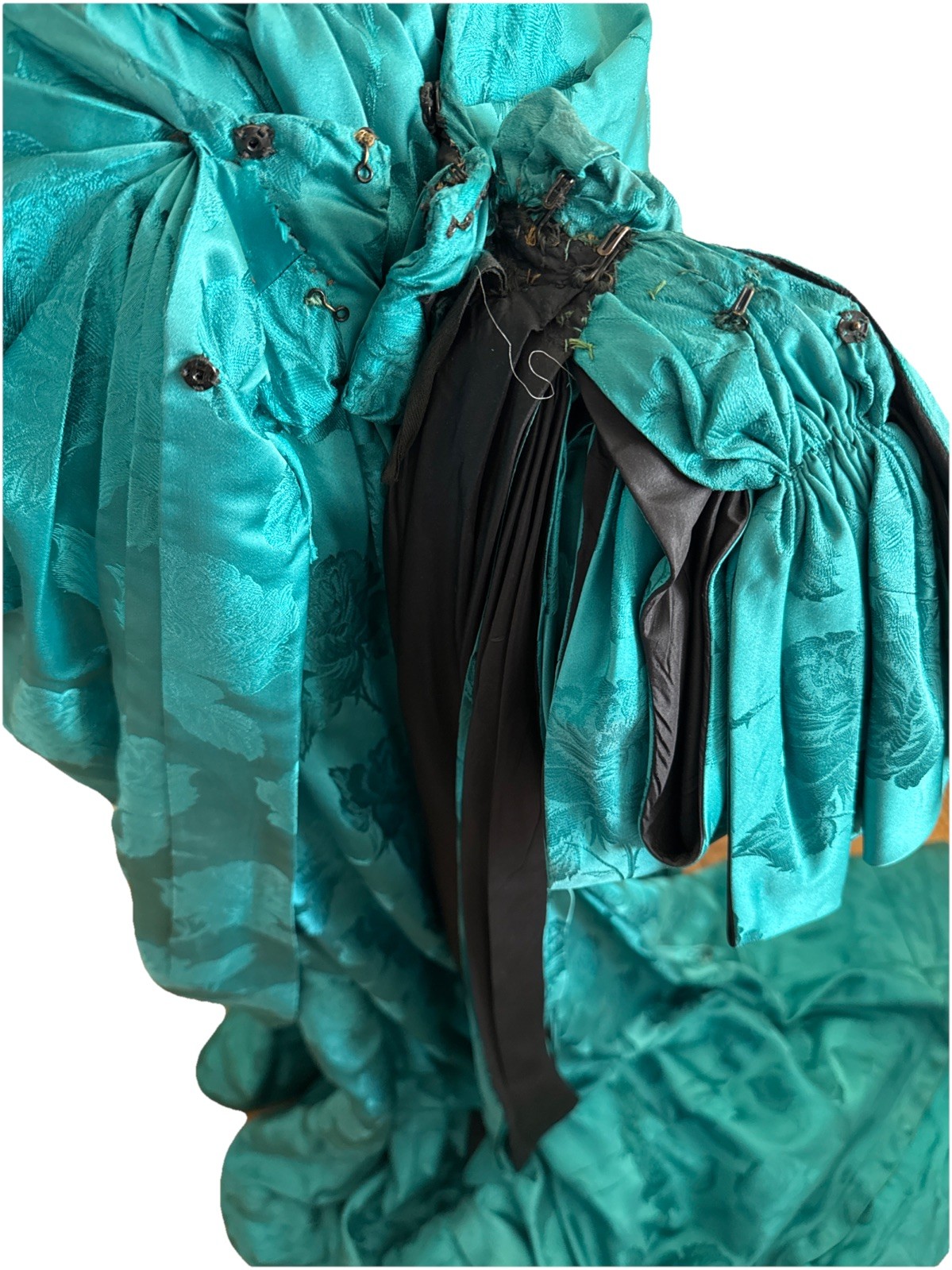 Vintage Hollywood Costume Polonaise Bustle Back Victorian Skirt