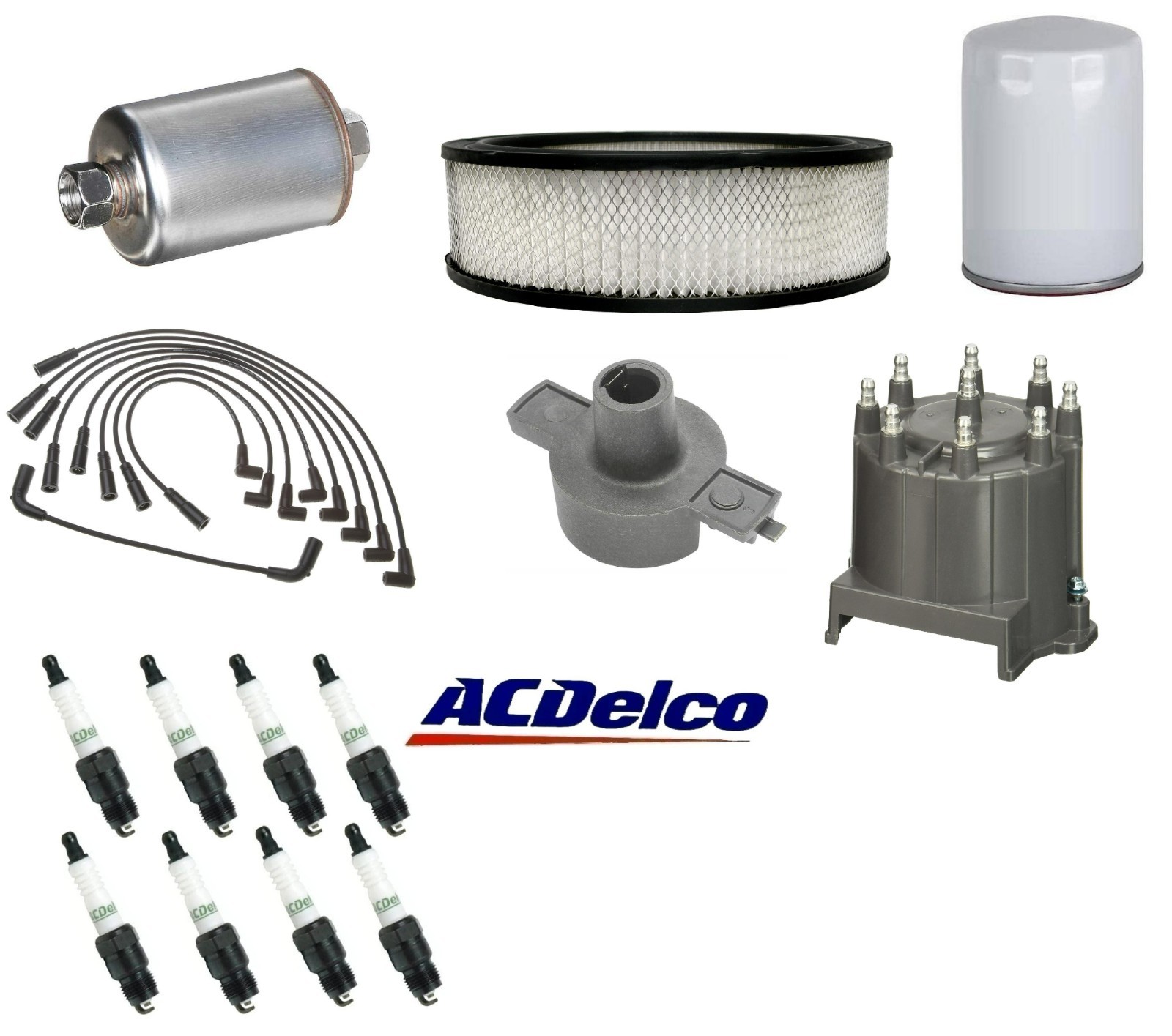 Tune Up Kit (OEM Wires & Plugs) 88-93 for Chevrolet GMC C&K1500 5.0L 5.7L 4x4