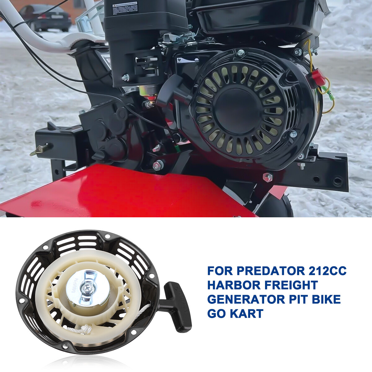 Recoil Starter Pull Start Assembly For Coleman CT200U Trail 200 196cc Mini Bike