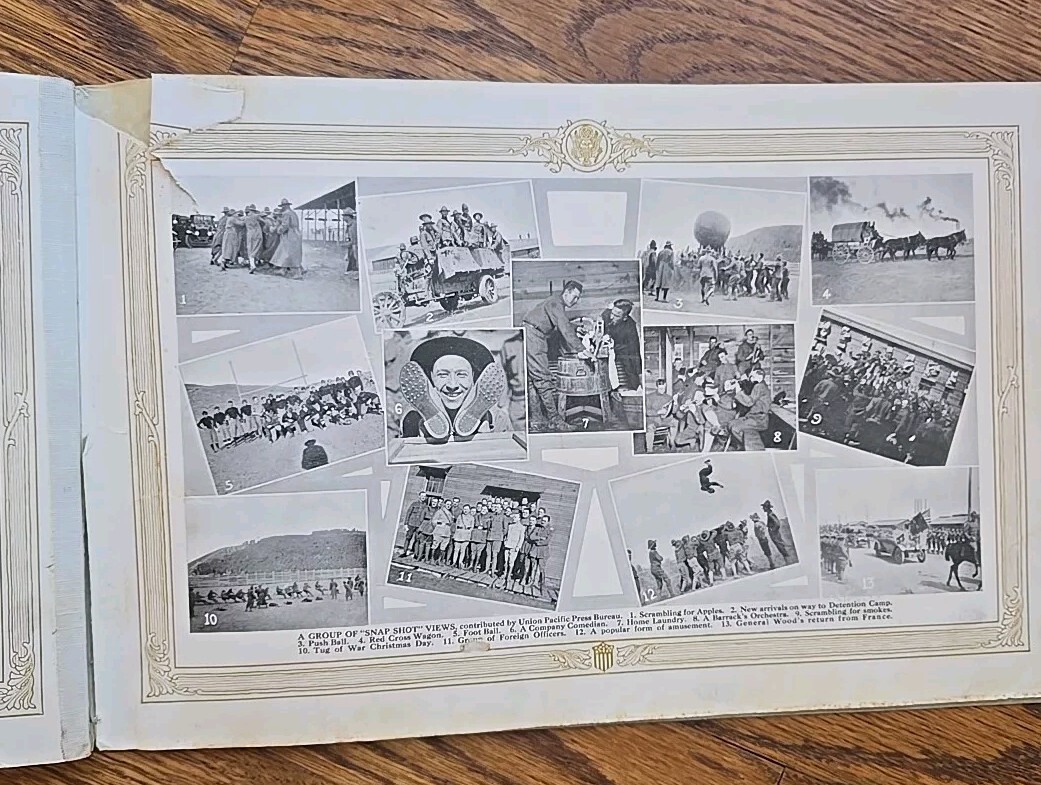 1918 Cantonment Life Camp Funston Book Magazine Kansas KS WW1 WWI