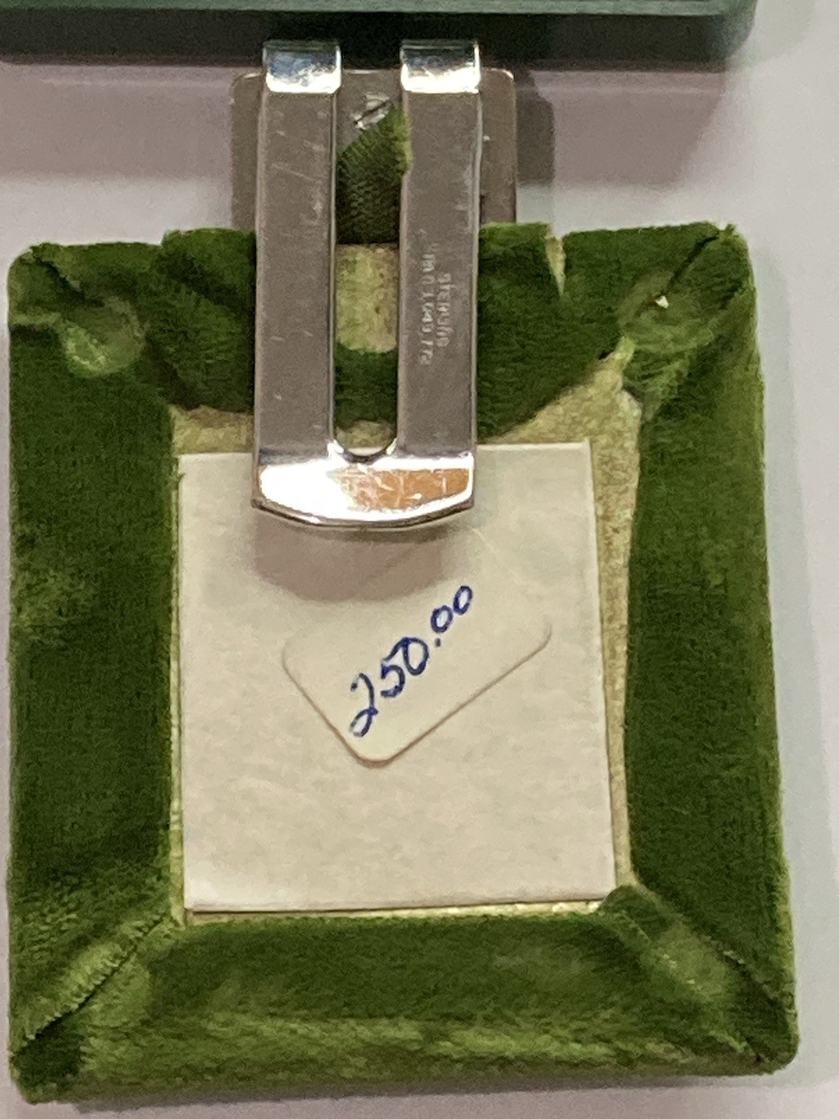 DIABLO~Sterling Silver Money Clip 2"x1”(40 grams) “GAMBOLEER”~USA Hand Engraved