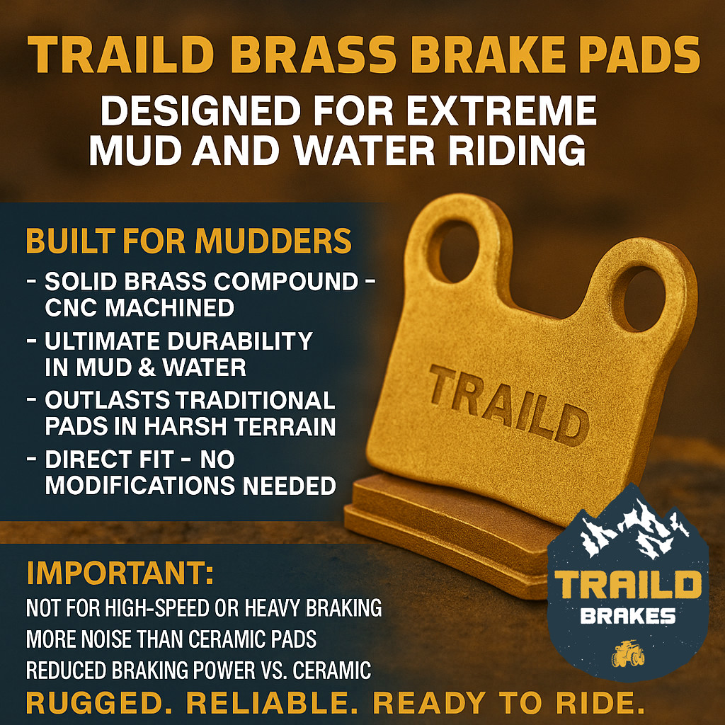 Traild Can Am Maverick MAX XMR XDS Brass Brake Pad Set 2013-2018 Front & Rear