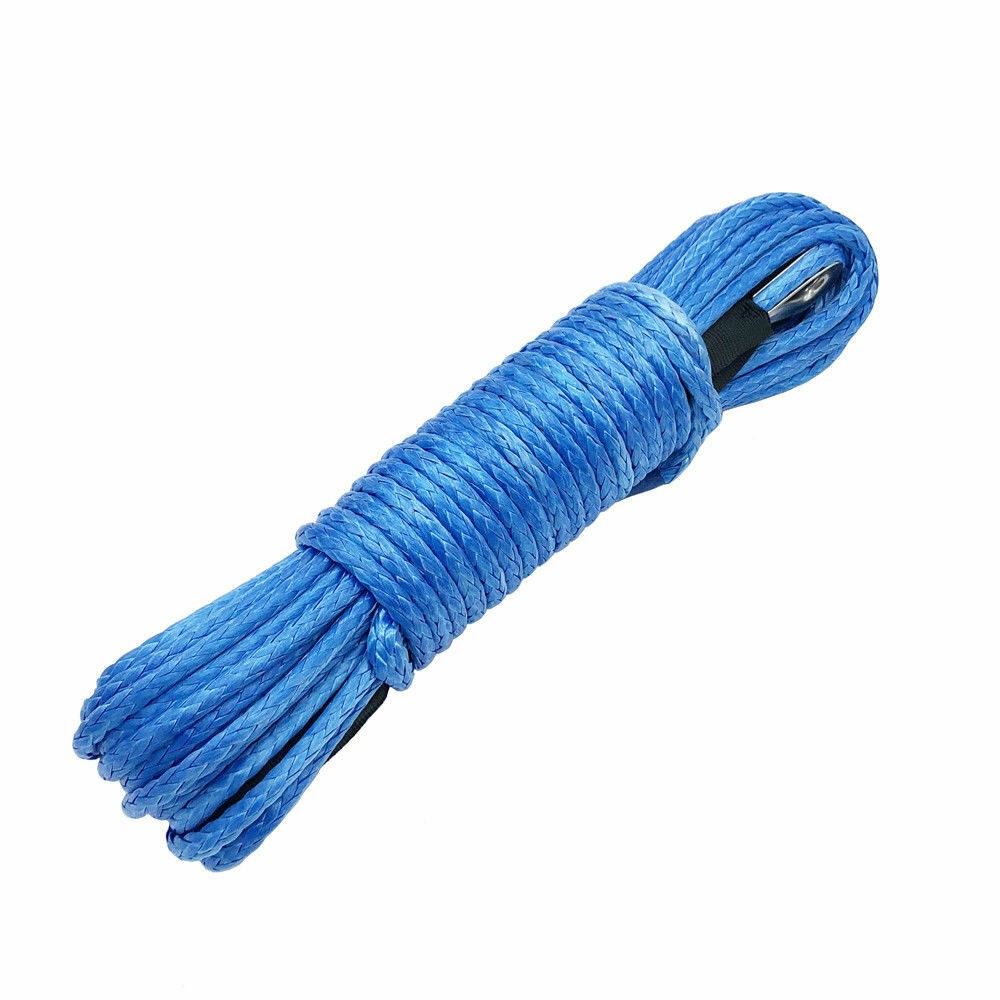 2PCS Synthetic Winch Rope Line 1/4"x 50' 10000LBS Recovery Cable 4WD ATV UTV AB