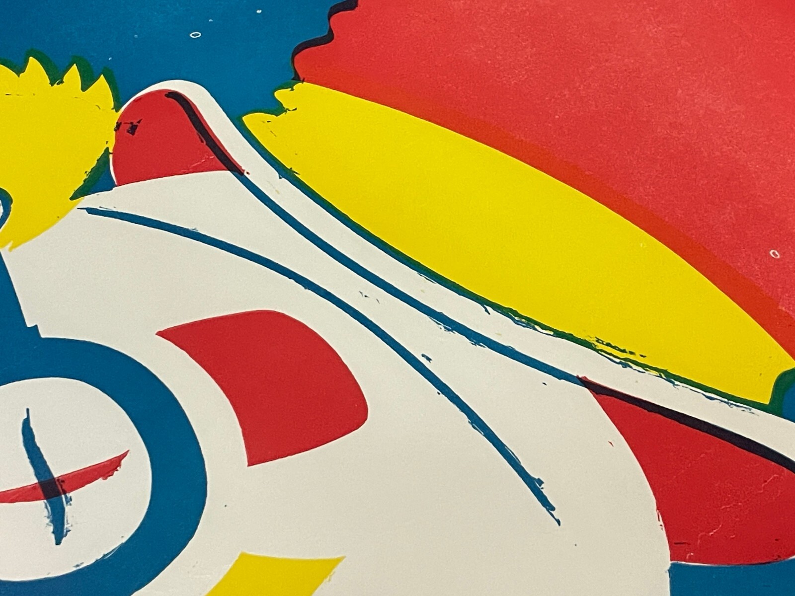 28" x 42" Original Vtg Fisher Bros Circus Poster Clown With Glasses Arkansas #3