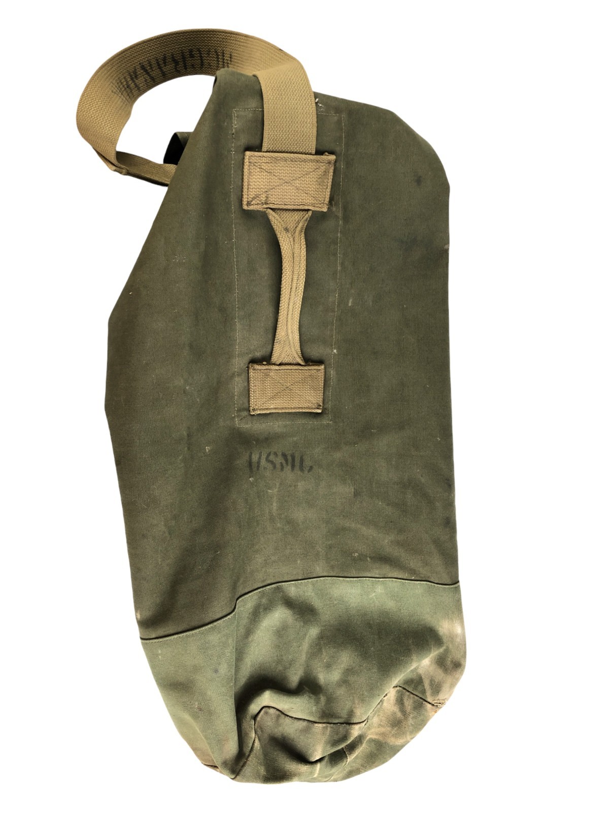 US Military USMC Marines Olive Drab Green Canvas Duffel Bag 30"