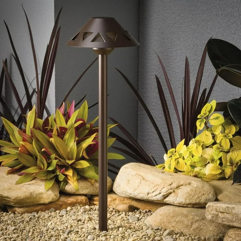 Kichler 16122AZT27 - Overlay 21" LED Path Light - 2700K - Architectural Bronze