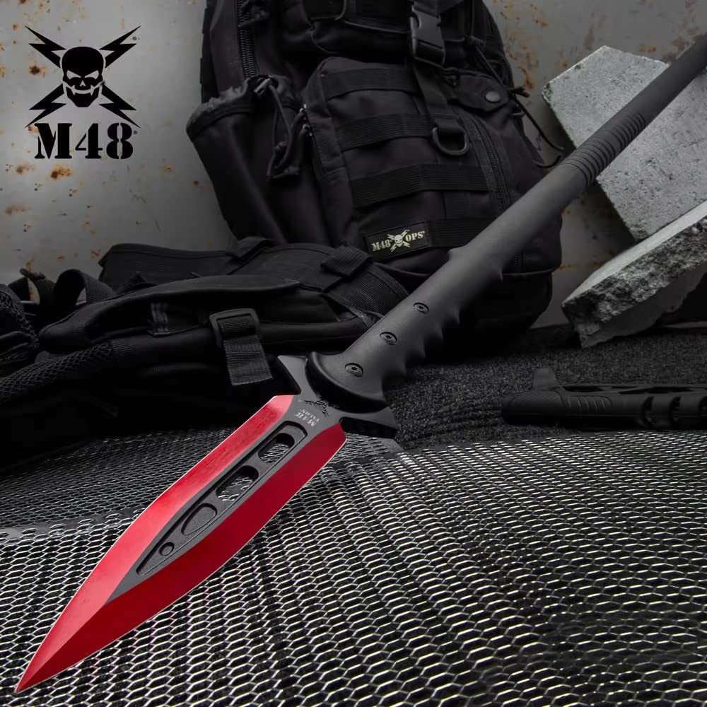 UNITED CUTLERY M48 Kommando Red Talon Survival Spear and Sheath