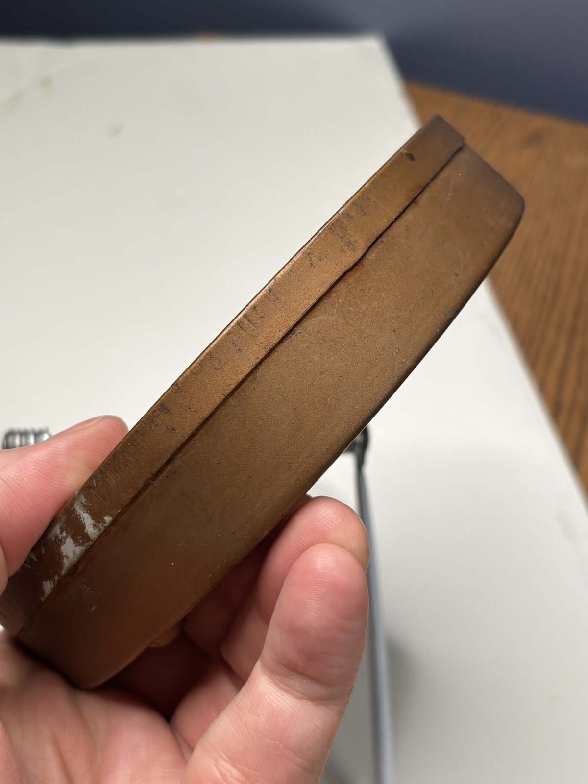 Antique Original RARE American Engraving Thermometer Trade Sign Indian Eagle MA