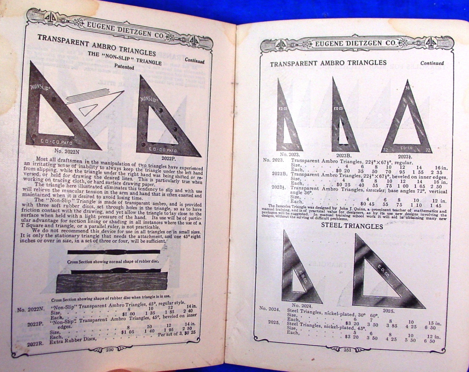 1910 Dietzgen Surveying & Drafting Insts. Catalog
