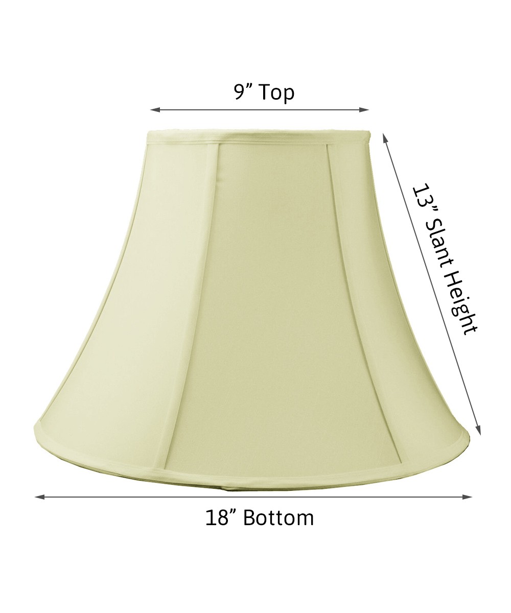 9x18x13.5 Egg Shell Shantung Bell Lampshade