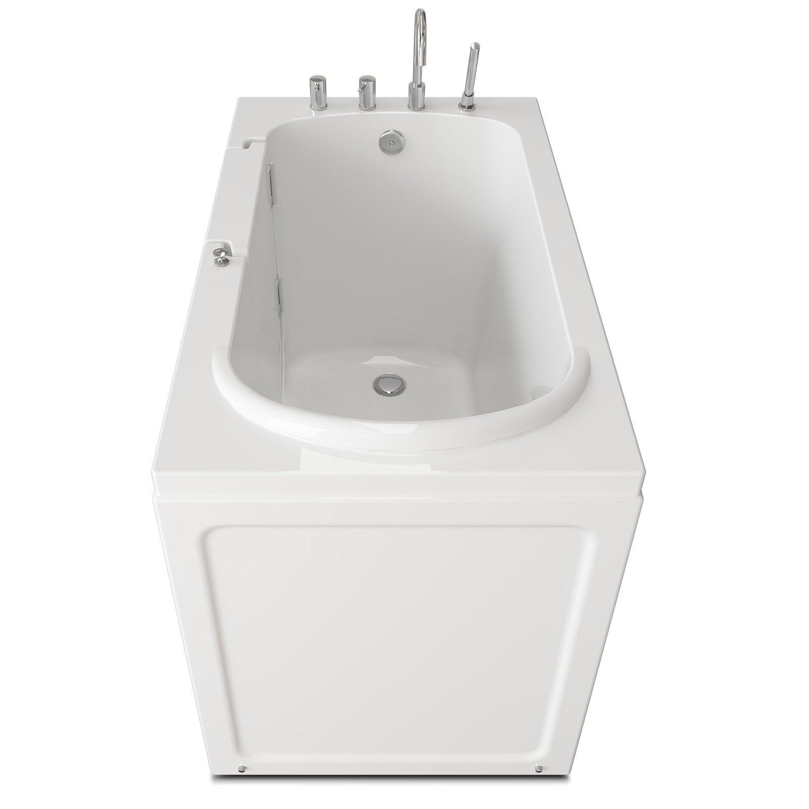 CO-Z Walk-In Tub 52" x 30" Low Entry with Shower Sprayer & Slip Resistant Floor