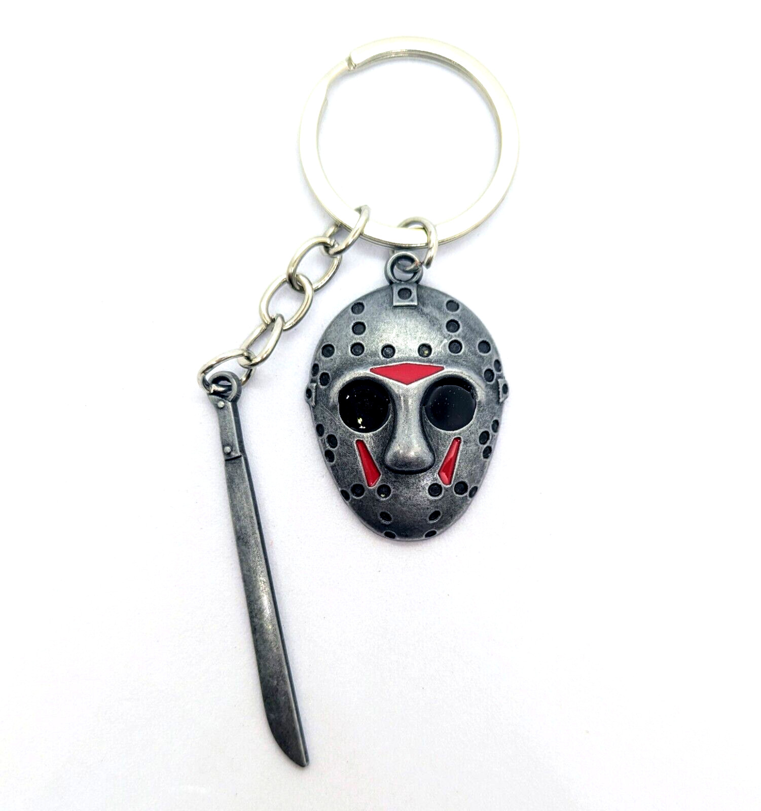 JASON VOORHEES KEYCHAIN Friday the 13th Halloween Movie Key Chain/Keyring Gift