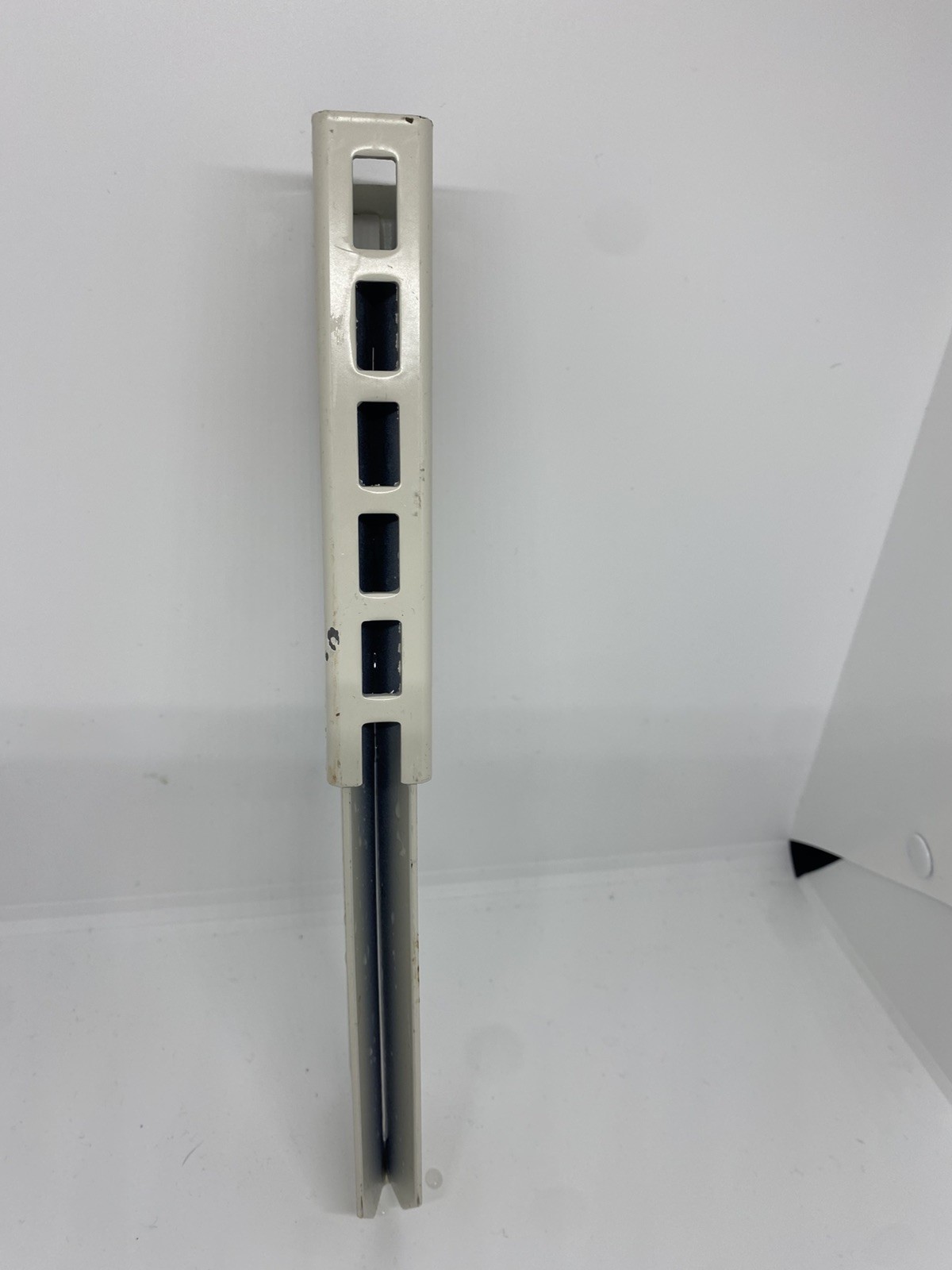 10-Lozier 6 Inch Upright Extension Retail Shelving Fixture Ivory Commercial