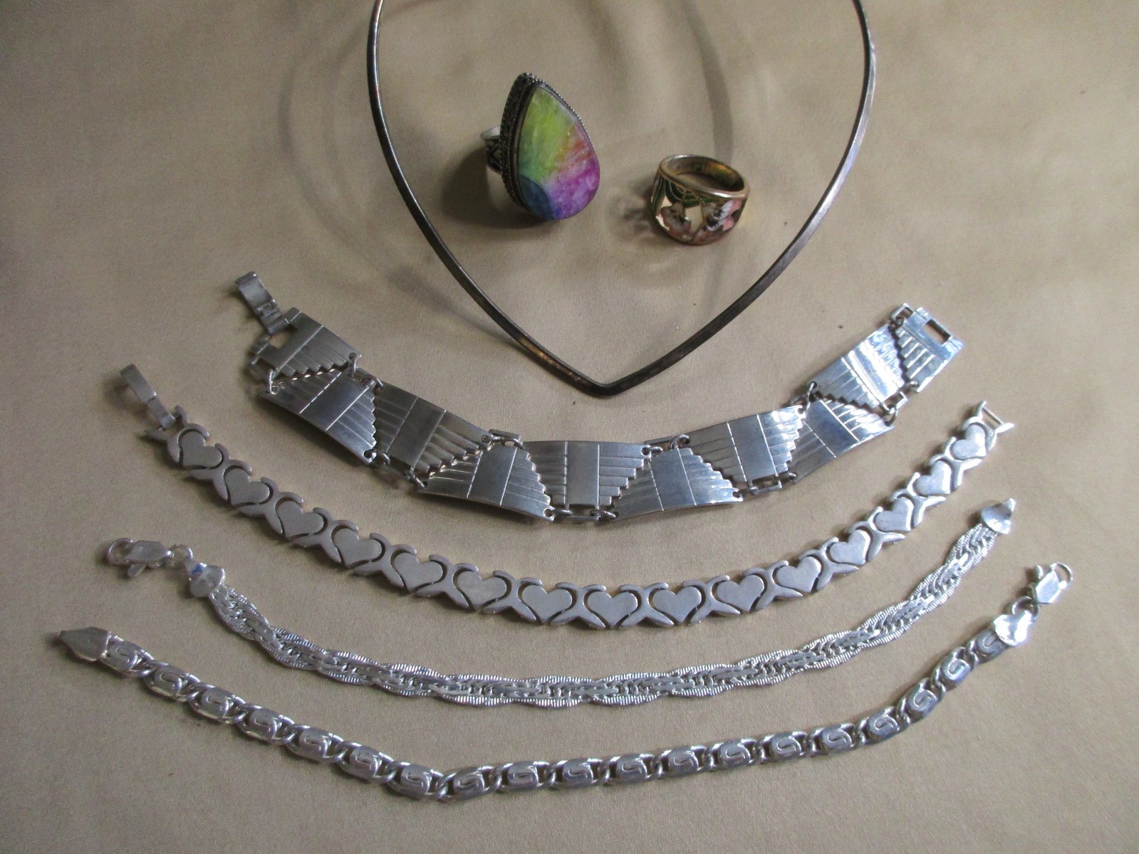 SILVER TONE JEWELRY LOT ~ MIXED AGES