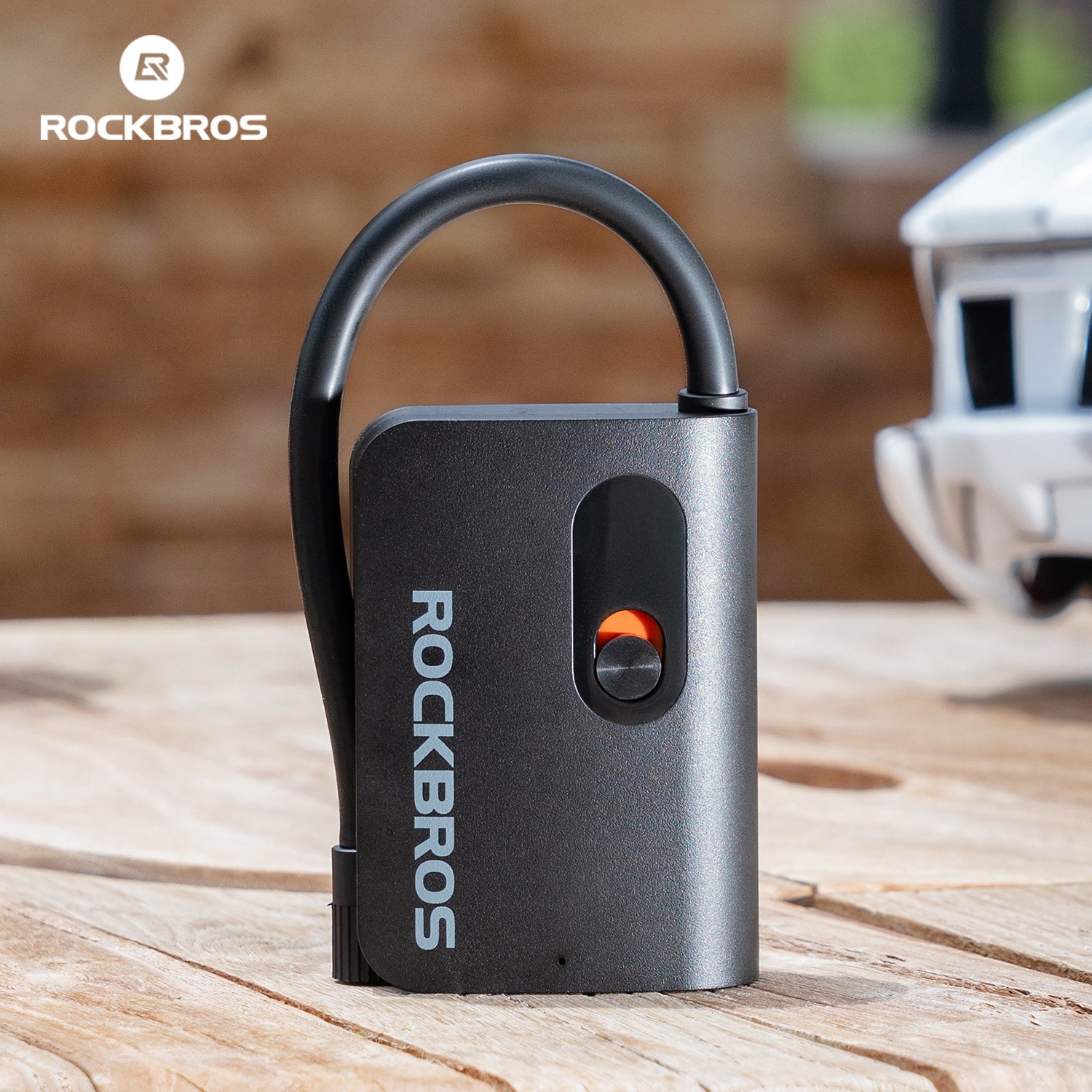 ROCKBROS Electric Pump Mini Bike Tire Pump 70PSI Portable 2600mAh Type-C Gravel