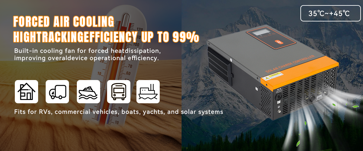 POWMR 48V 140A MPPT Solar Charge Controller PV Max500V Lithium Battery Regulator