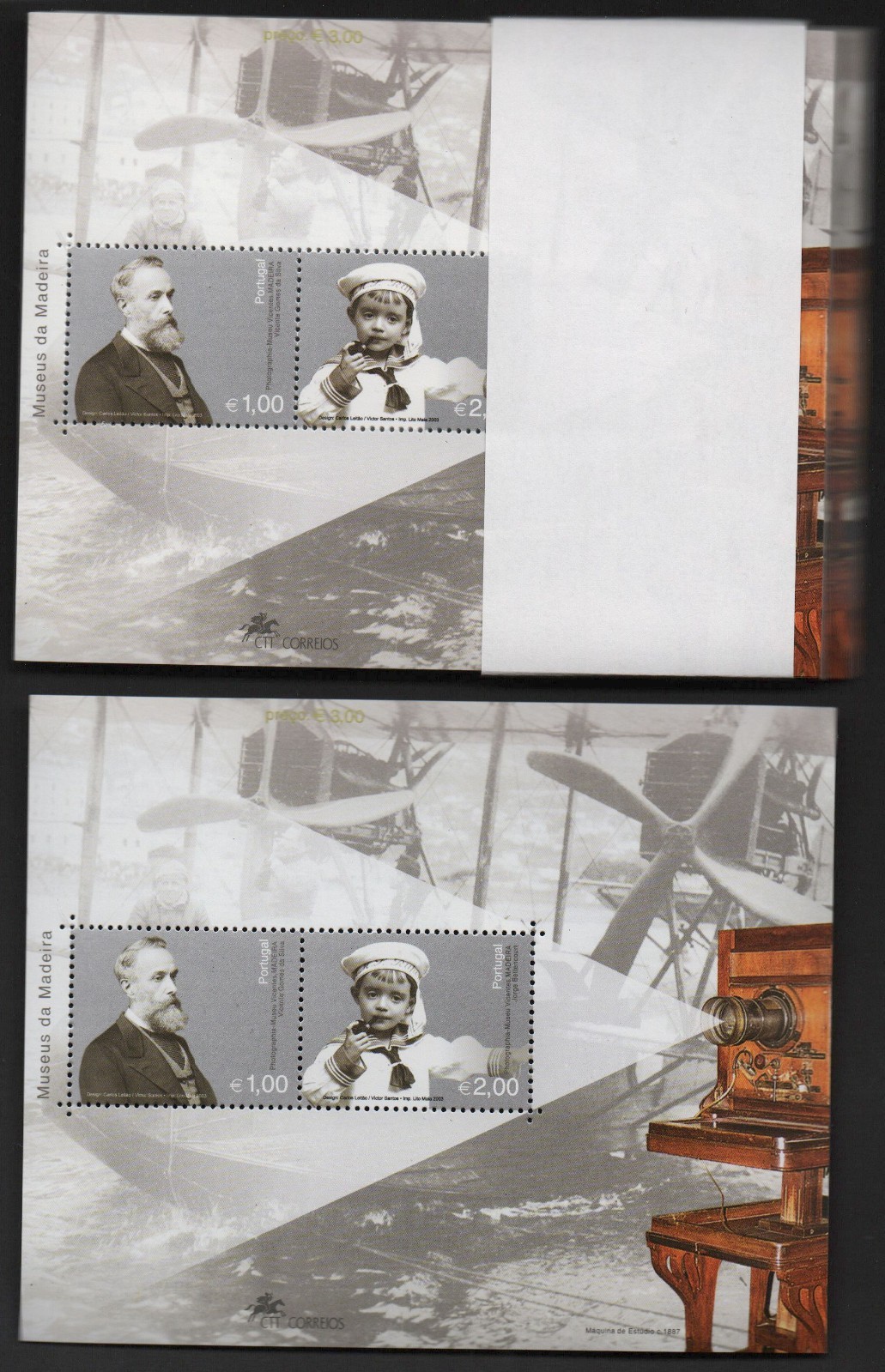 WHOLESALE: 100 x PORTUGAL MADEIRA Block Museums of Madeira 2003 (Mi Block 27) **