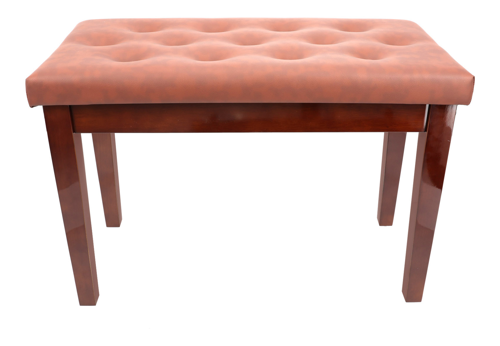 Rockville PB7 BROWN Premium Piano Bench w/Thailand Wood, Comfy Padding + Storage