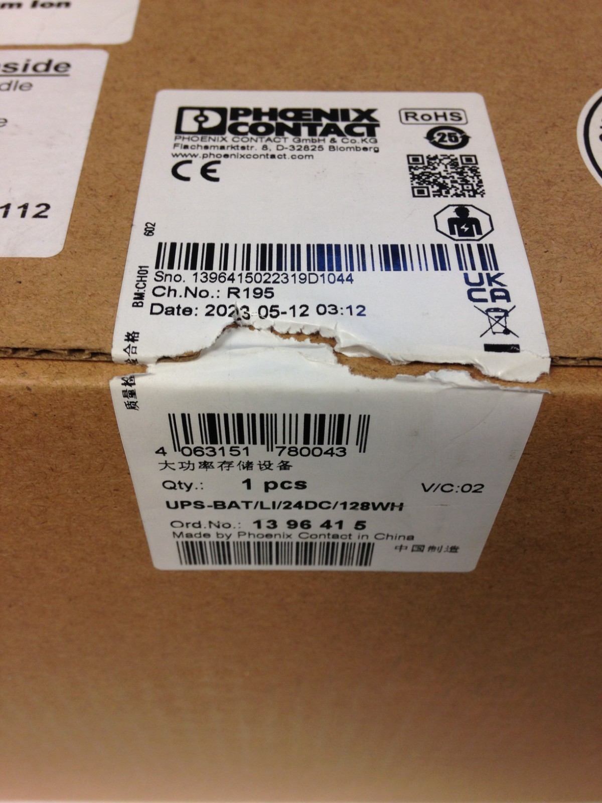 Phoenix Contact UPS-BAT/LI/24DC/128WH Li-Ion UPS Battery Module 24 BRAND NEW